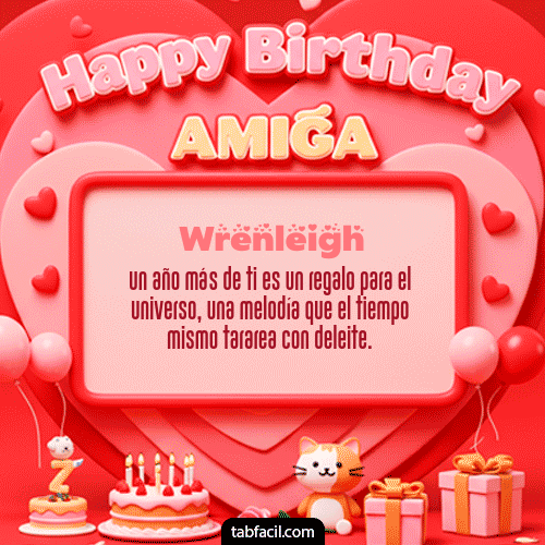 GIF de Wrenleigh - 🍰 Happy BirthDay Amiga