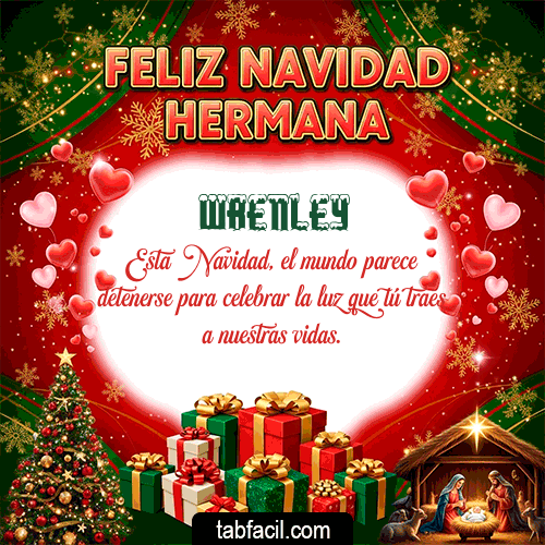 GIF de Wrenley - Feliz Navidad Hermana