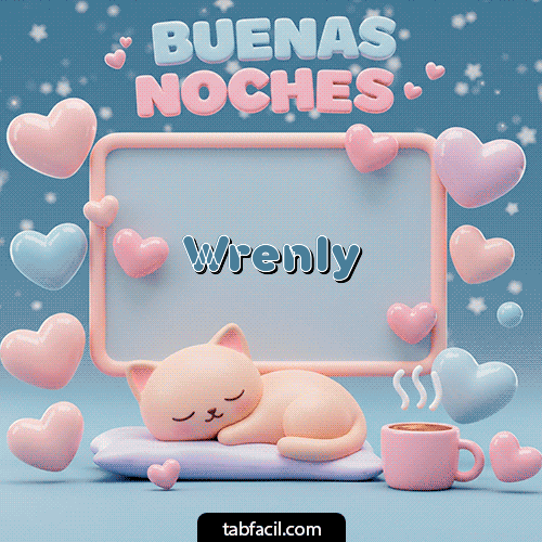GIF de Wrenly - Luna estrellas de buenas noches