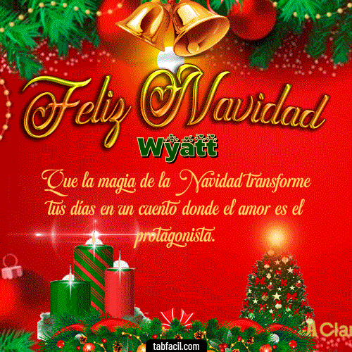 GIF Animado de Feliz Navidad para Wyatt - Feliz Navidad