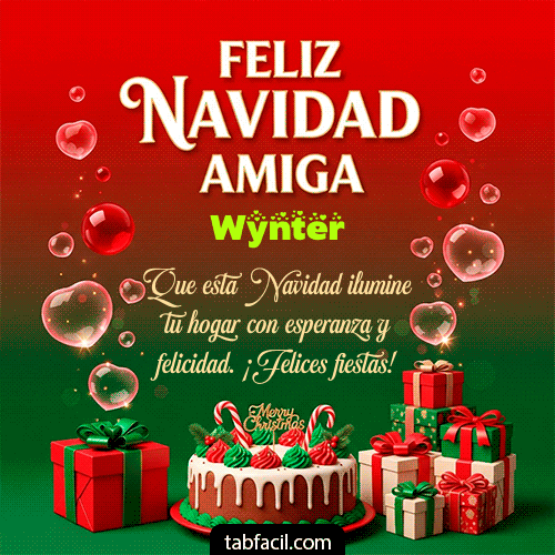 Ver GIF de Feliz Navidad Amiga GIF de Wynter - Feliz Navidad Amiga