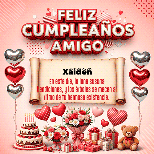 GIF Animado de Feliz Cumpleaños para Xaiden - Feliz Cumpleaños Amigo