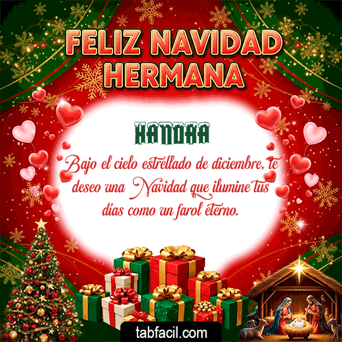 GIF de Xandra - Feliz Navidad Hermana
