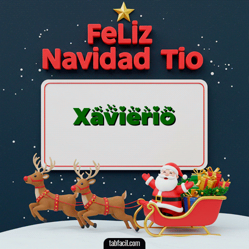 GIF Animado de Feliz Navidad para Xavierio - Feliz Navidad Tío
