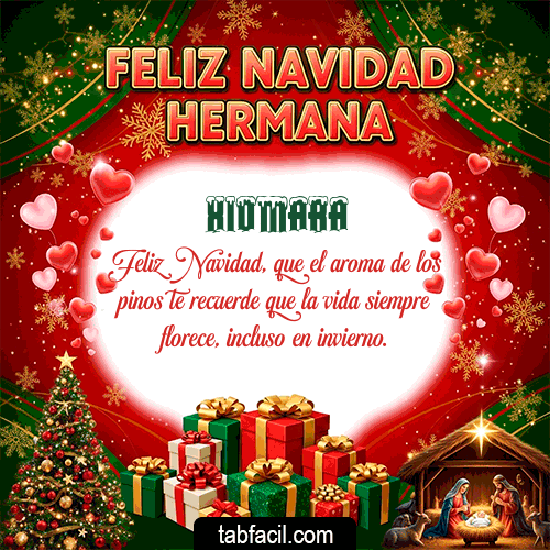GIF de Xiomara - Feliz Navidad Hermana