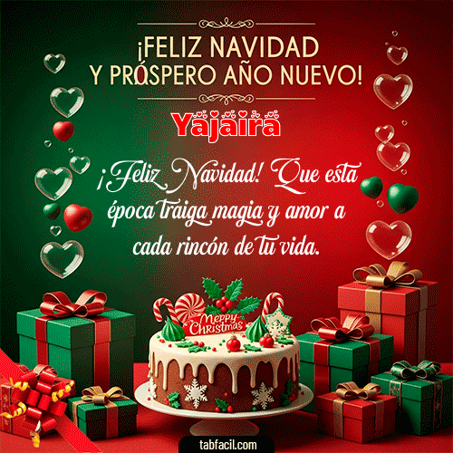 Feliz Navidad Yajaira GIF