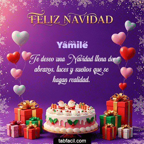 Feliz Navidad Yamile GIF