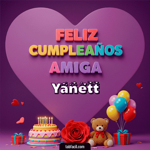 Feliz Cumpleaños Yanett GIF