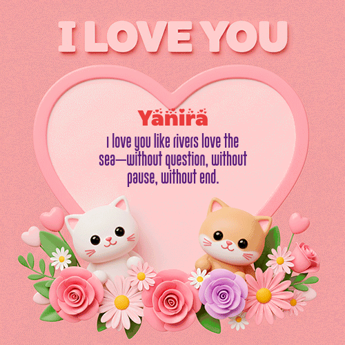 GIF Animado de Feliz Dia Amor para Yanira - Te Amo!!!