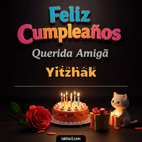 GIF Animado de Feliz Cumpleaños para Yitzhak - 🥳 Feliz Cumpleaños Querida Amiga