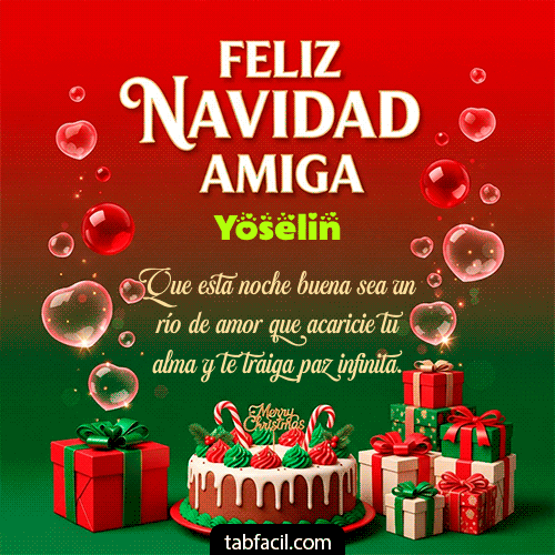 GIF de Yoselin - Feliz Navidad Amiga