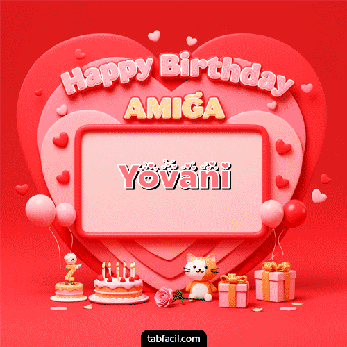 GIF de Yovani - 🍰 Happy BirthDay Amiga