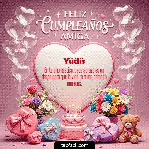 Feliz Cumpleaños Yudis GIF