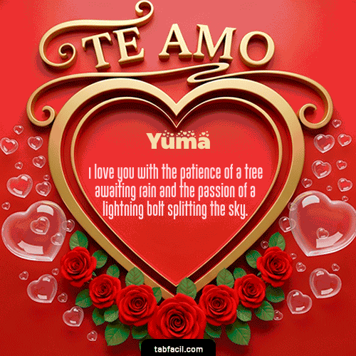 GIF Animado de Feliz Dia Amor para Yuma - Te Amo