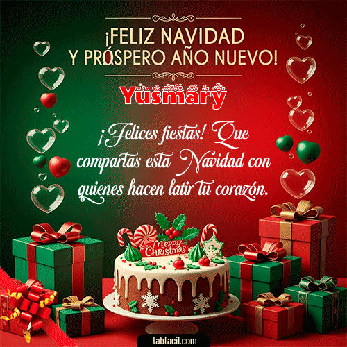 GIF Animado de Feliz Navidad para Yusmary - Feliz Navidad y Próspero Año Nuevo