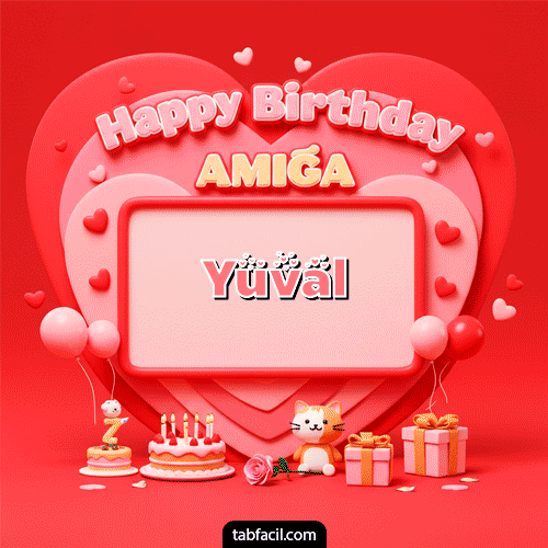 GIF de Yuval - 🍰 Happy BirthDay Amiga