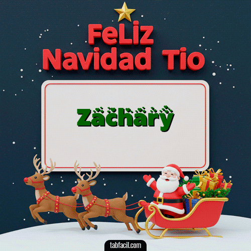 GIF de Zachary - Feliz Navidad Tío