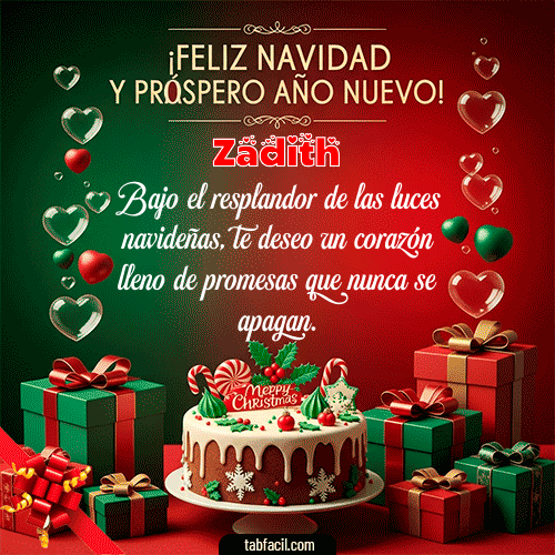 GIF de Zadith - Feliz Navidad y Próspero Año Nuevo