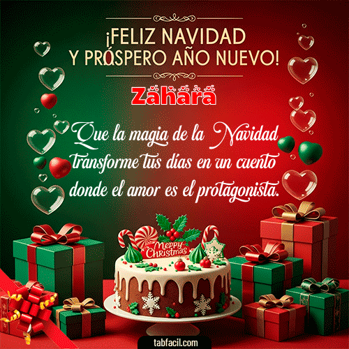 GIF de Zahara - Feliz Navidad y Próspero Año Nuevo
