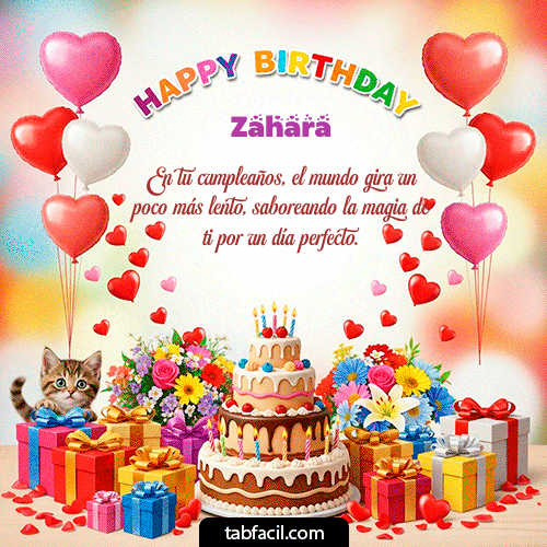 GIF de Zahara - Happy BirthDay