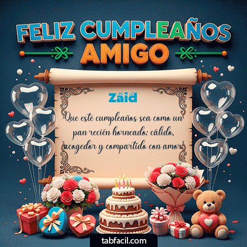 GIF de Zaid - Feliz Cumpleaños Amigo