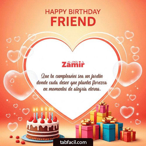 GIF de Zamir - Happy Birthday Friend