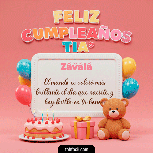 GIF de Zavala - 🥳 Feliz Cumpleaños Tía