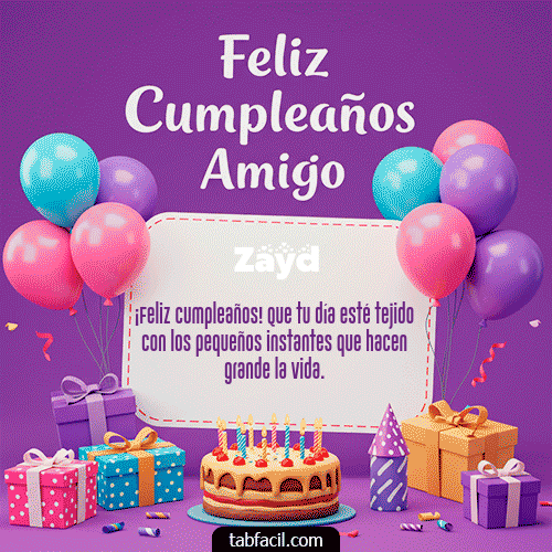 GIF de Zayd - 🥂 Feliz Cumpleaños Amigo