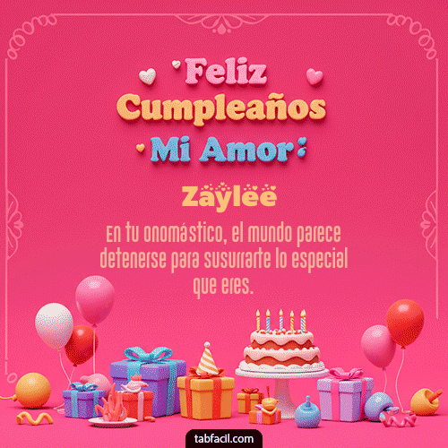 GIF de Zaylee - 💖 Feliz Cumpleaños Amor Mio