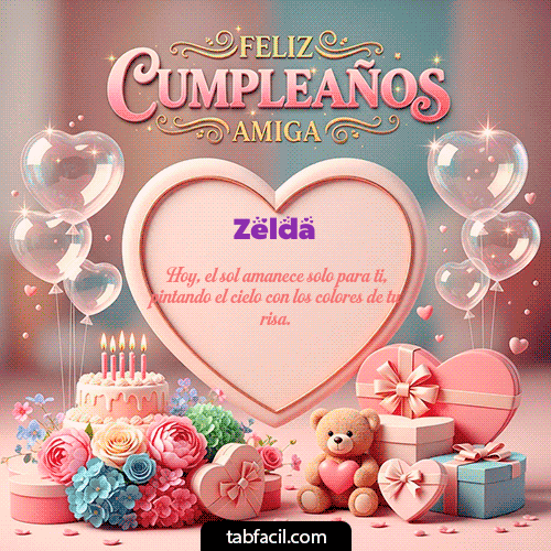 GIF de Zelda - Amiga Feliz Cumpleaños