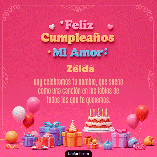 GIF de Zelda - 💖 Feliz Cumpleaños Amor Mio