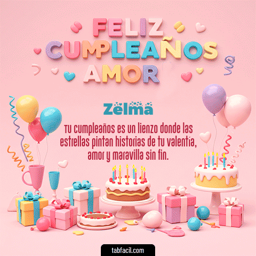 GIF de Zelma - 💞 Feliz Cumpleaños Amor