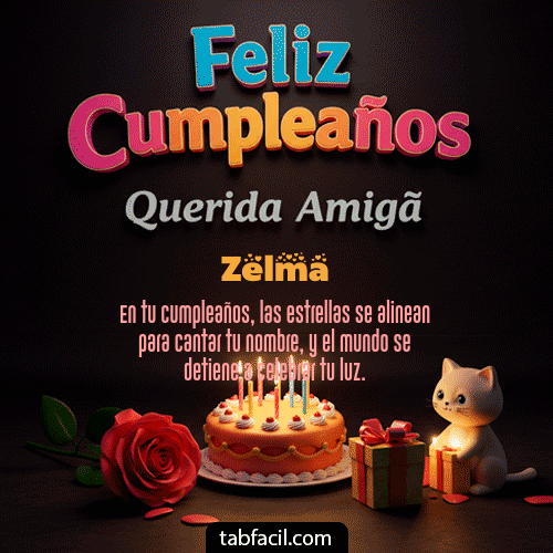 GIF de Zelma - 🥳 Feliz Cumpleaños Querida Amiga