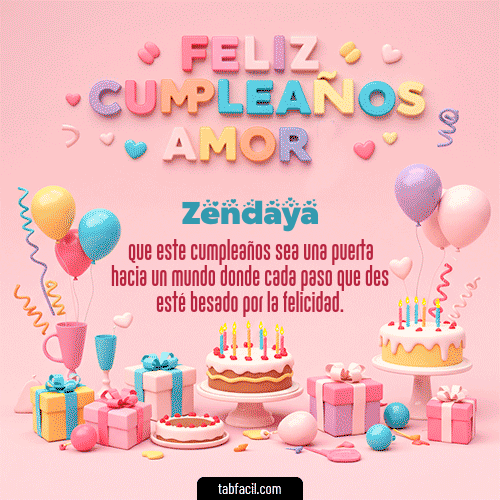 GIF de Zendaya - 💞 Feliz Cumpleaños Amor