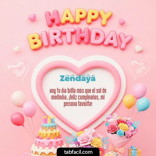 GIF de Zendaya - Happy Birthday Amiga