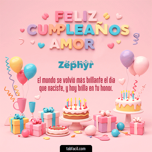 GIF de Zephyr - 💞 Feliz Cumpleaños Amor