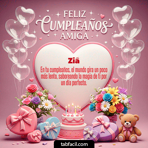 GIF de Zia - Feliz Cumpleaños Amiga