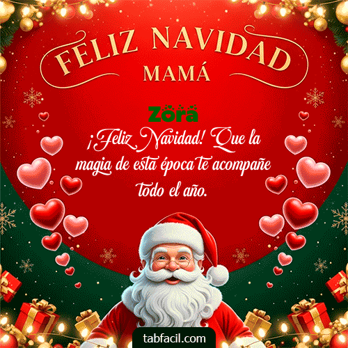 GIF de Zora - Feliz Navidad Mamá