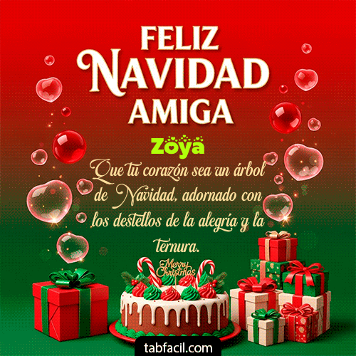 GIF de Zoya - Feliz Navidad Amiga