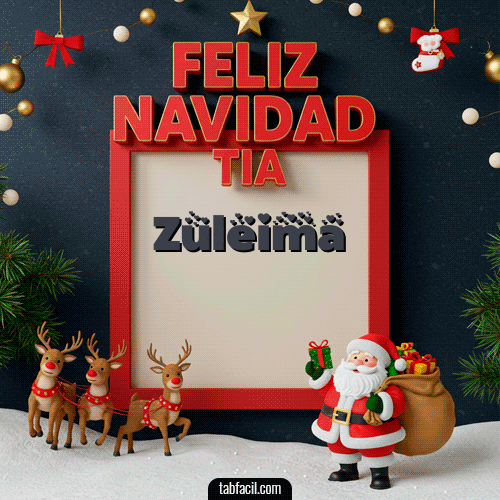 GIF de Zuleima - Feliz Navidad Tía