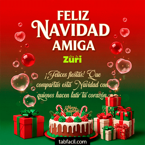 GIF de Zuri - Feliz Navidad Amiga