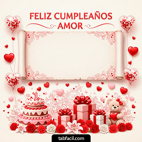 Gif de Feliz Cumpleaños Amor