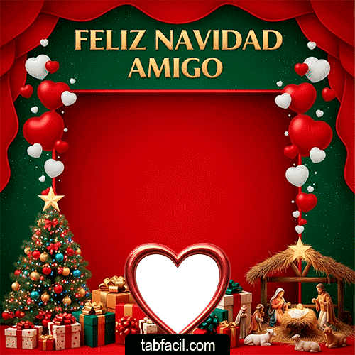 Generar marco foto Feliz Navidad Amigo!