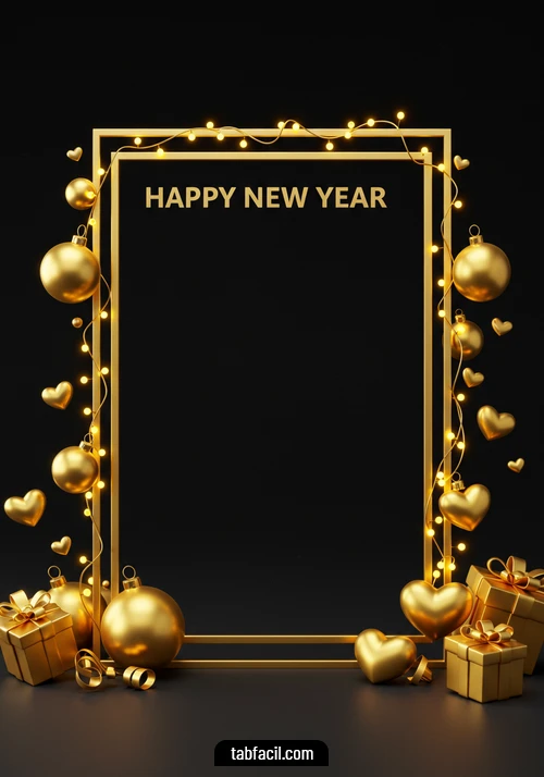 Imagen  Happy New Year Black Alexandra Imagen de Happy New Year Black Alexandra
