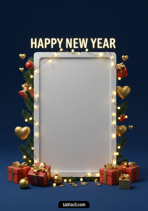 Imagen  Happy New Year Blue Alexandra Imagen de Happy New Year Blue Alexandra