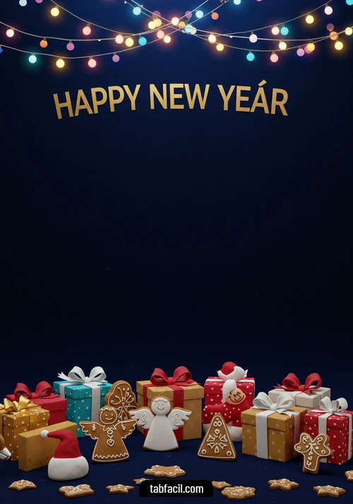 Imagen  Happy New Year Blue Alexandra Imagen de Happy New Year Blue Alexandra