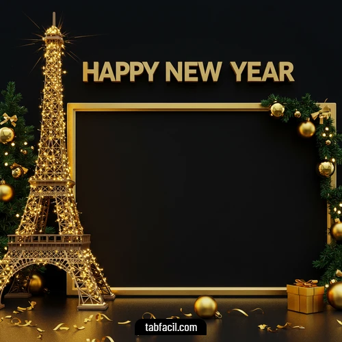 Imagen  Happy New Year Eiffel Alexandra Imagen de Happy New Year Eiffel Alexandra