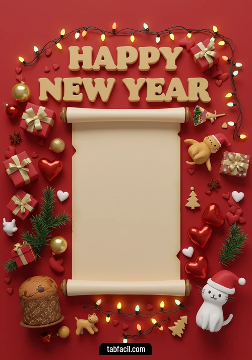 Imagen  Happy New Year Green Alexandra Imagen de Happy New Year Green Alexandra