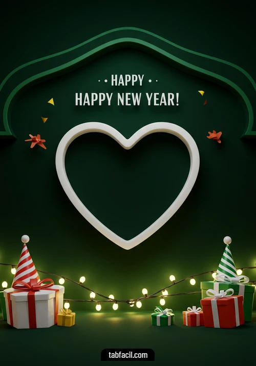 Imagen  Happy New Year Green Black Alexandra Imagen de Happy New Year Green Black Alexandra