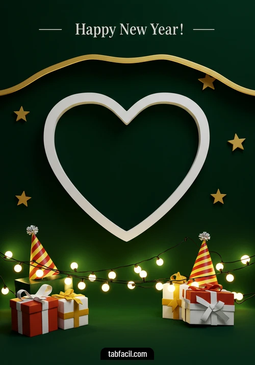 Imagen  Happy New Year Green Black Alexandra Imagen de Happy New Year Green Black Alexandra